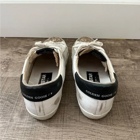 GUC Authentic Golden Goose Superstar Sneakers 37 7 - Picture 5 of 6